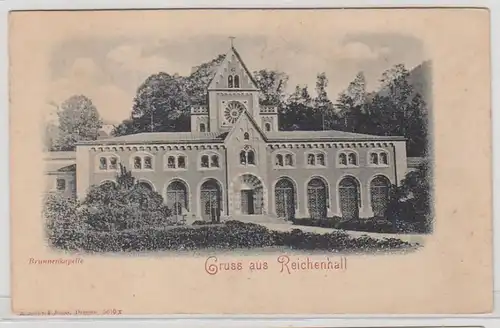 47234 Ak Salutation de Reichenhall Chapelle de puits vers 1900