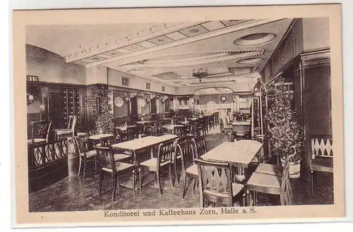 47217 Ak Halle a.S. Konditorei & Kaffeehaus Zorn um 1920