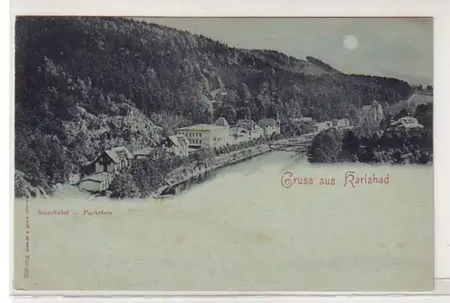 47209 Carte de la Lune Grousse de Karlovy Vary vers 1900