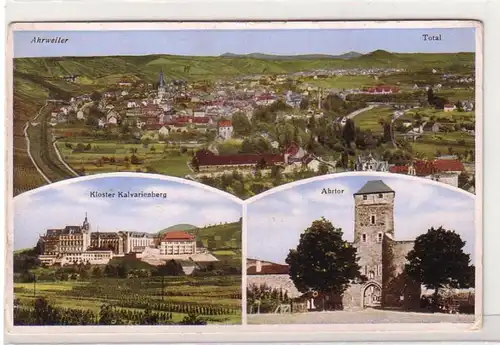 47115 Ak Ahrweiler Totalansicht, Kloster Kalvarienberg, Ahrtor um 1930