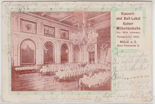 47101 Ak Hall Ball-Local Kaiser Wilhelmshalle 1906