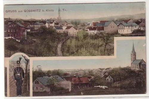 47065 Multi-image Ak Gruss de Goszwitz b. Könitz i. Th. vers 1920