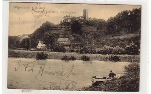 47058 Ak Blankenstein à la Ruhr gare 1912