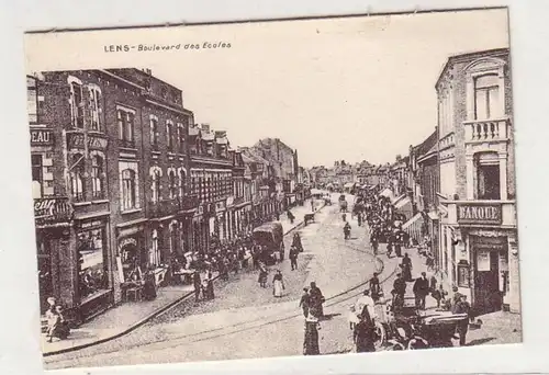 46990 Ak Lens France Boulevard des Écoles vers 1915