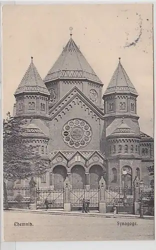 46966 Judaika Ak Chemnitz Synagoge 1906