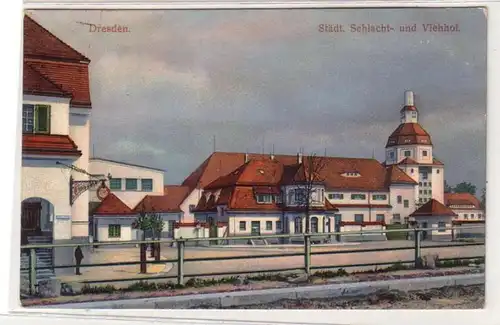 46948 Ak Dresden städtischer Schlacht- und Viehhof 1911