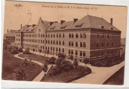 46930 Feldpost Ak Wurzen Kaserne der II. Abtlg.d.K.S.8. Feldart.-Regts. Nr.78, 1918