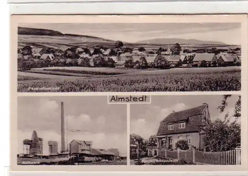 46926 Mehrbild Ak Almstedt Kalkwerk, Geschäftshaus Deike, Gesamtansicht um 1930