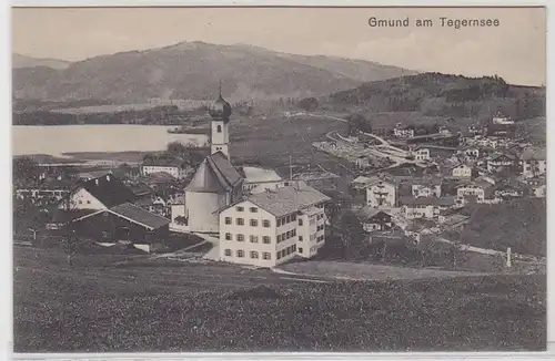 46914 Ak Gmund am Tergernsee Totalansicht 1916