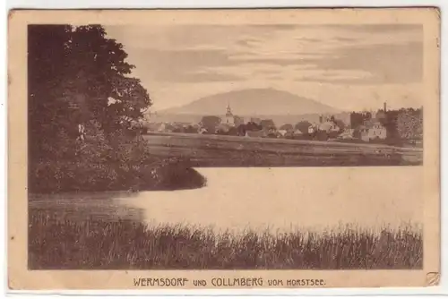 46903 Ak Wermsdorf und Collmberg vom Horstsee um 1925