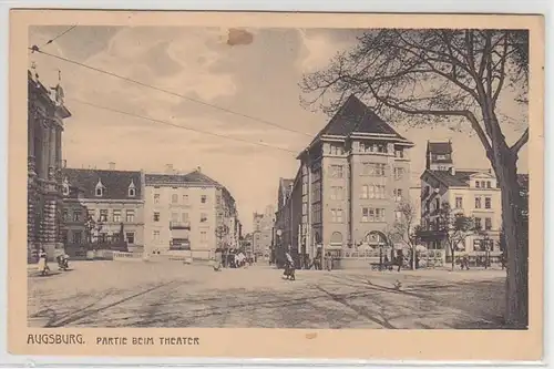46857 Feldpost Ak Augsburg Partie au Théâtre 1914