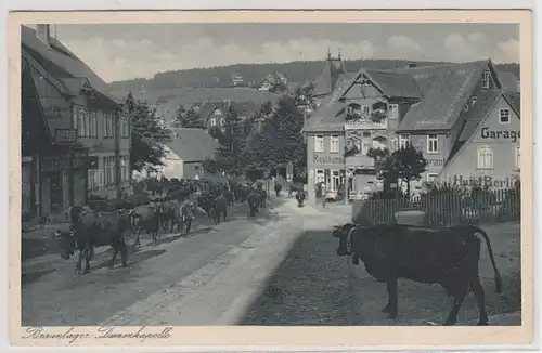 46827 Ak Braunlager Damenkapelle mit Restaurant 1935