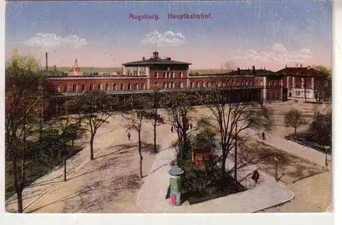 46790 Ak Augsburg gare centrale 1925
