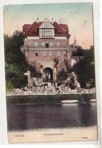 46736 Ak Lübeck Navigationsschule 1909
