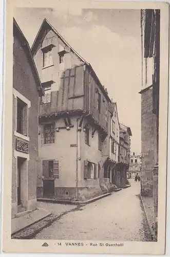 46724 Ak Vannes France Rue St. Guenhaél um 1930