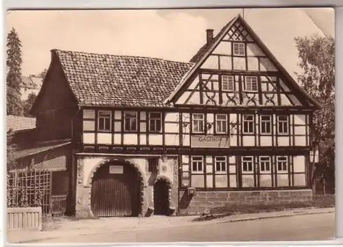 46721 Photo Ak Suhl Thürbau. Auberge "Zum Golden Hirsch" dans le village de Suhler Neundorf 1967