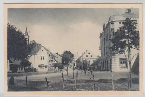 46679 Ak Letovice in Böhmen Straßenansicht um 1930