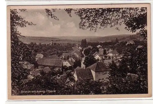 46607 Ak Stecklenberg Harz Totalansicht um 1930