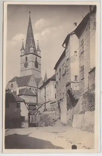 46590 Ak Alt Hermannstadt évang. Eglise Transylvanie Roumanie vers 1915