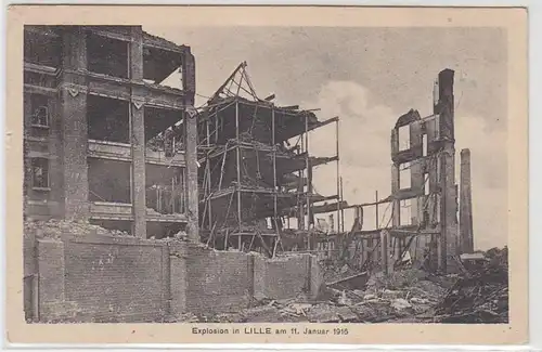 46559 Explosion de la poste de terrain Ak à Lille France France le 11 janvier 1916