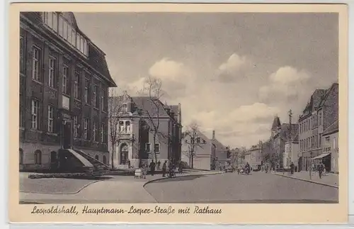 46553 Ak Leopoldshall Hauptmann Loeper Straße um 1940
