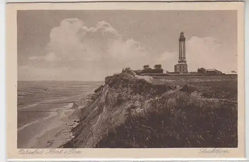 46533 Ak Seebad Horst in Pommern Leuchtturm um 1920