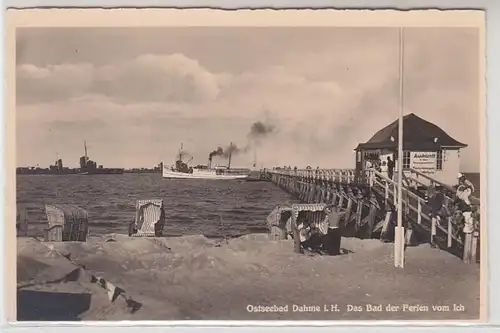 46531 Ak Balte-Bad Dahme en Holstein pont maritime vers 1930