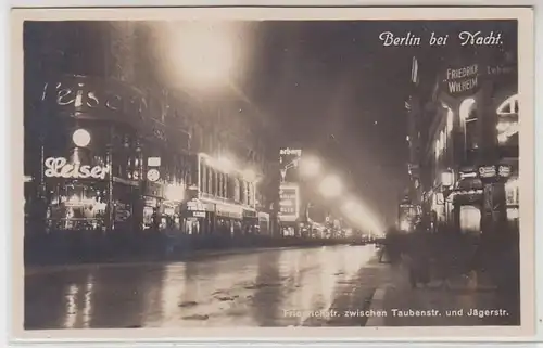 46502 Ak Berlin Friedrichstraße bei Nacht um 1930