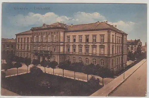 46499 Feldpost Ak Giessen Université 1914