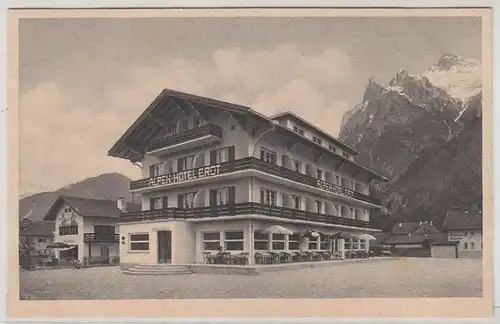 46491 Ak Mittenwald Alpenhotel Erdt um 1930