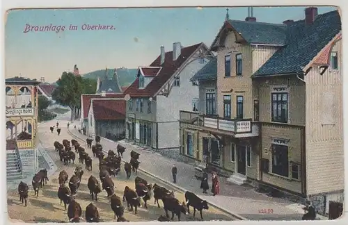 46469 Feldpost Ak Braunlage Oberharz Sieglings Hotel 1915