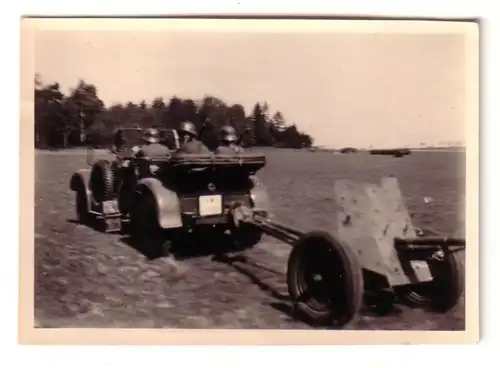 46465 Photo originale canon antichar PAK en route vers 1935