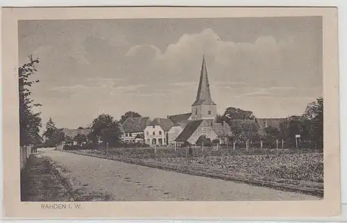 46463 Ak Rahden in Westfalen Ortsansicht 1921