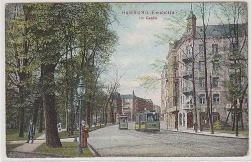 46448 Ak Hamburg Eimsbüttel im Gehölz um 1910