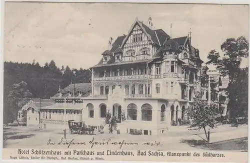 46443 Ak Bad Sachsa Hotel Schützerhaus 1906