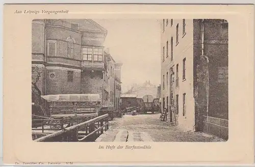 46437 Ak Leipzig im Hofe der Barfussmühle um 1905