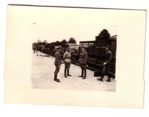 46423 Véhicules photo originaux camions chargés sur le train de marchandises 2e guerre mondiale