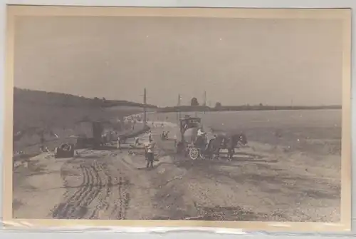 46409 Photo Ak Travaux de construction de routes en Bohême vers 1930