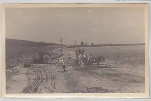 46408 Foto Ak Strassenbauarbeiten in Böhmen um 1930