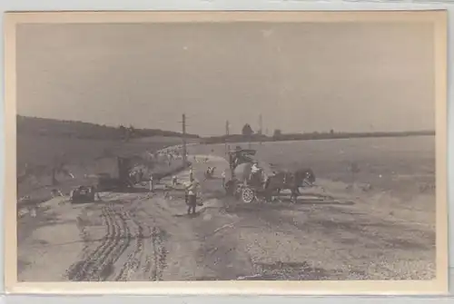 46408 Photo Ak Travaux de construction de routes en Bohême vers 1930