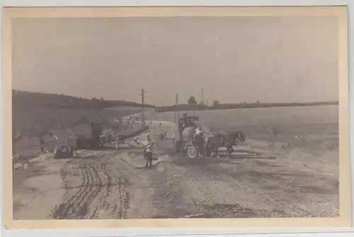 46407 Photo Ak Travaux de construction de routes en Bohême vers 1930