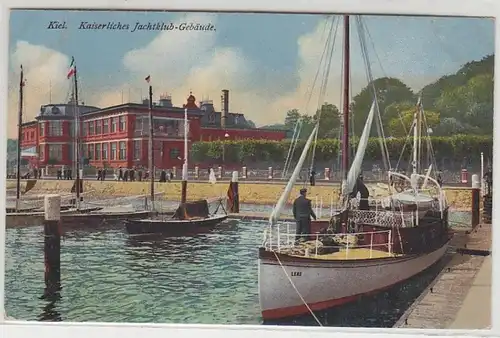 46403 Feldpost Ak Kiel kaiserliches Jachtklub Gebäude 1918