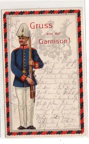 46377 Ak Gruss aus der Garnision! 1905
