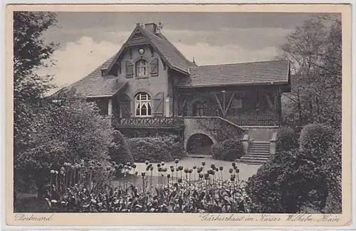 46366 Ak Dortmund Gärtnerhaus im Kaiser Wilhelm Hain 1930