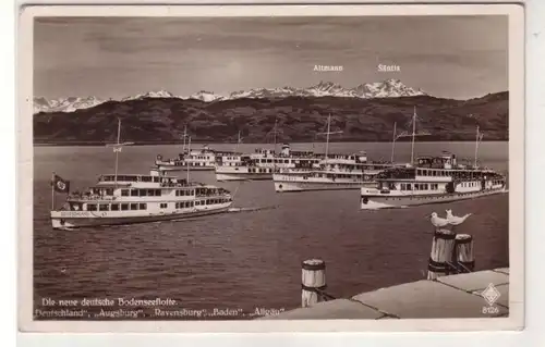 46362 Ak La nouvelle flotte de lac de Constance 5 vapeurs 1936