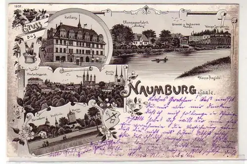 46348 Ak Gruss aus Naumburg Restaurant Henne usw. 1906