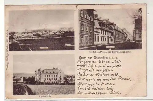 46345 Mehrbild Ak Gruß aus Gnadenfrei in Schlesien 1900