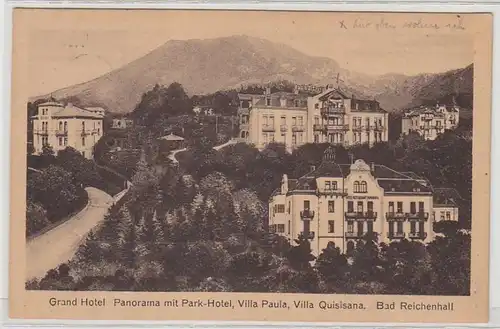 46337 Ak Bad Reichenhall Hotel Panorama Villa Paula 1927