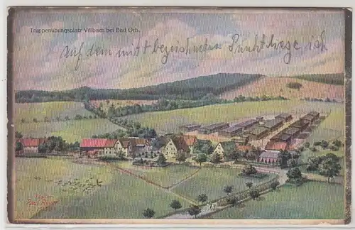46325 Ak Truppenübungsplatz Villbach bei Bad Orb 1917