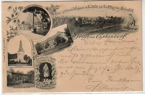 46252 Mehrbild Ak Gruß aus Erbisdorf Restaurant 1902